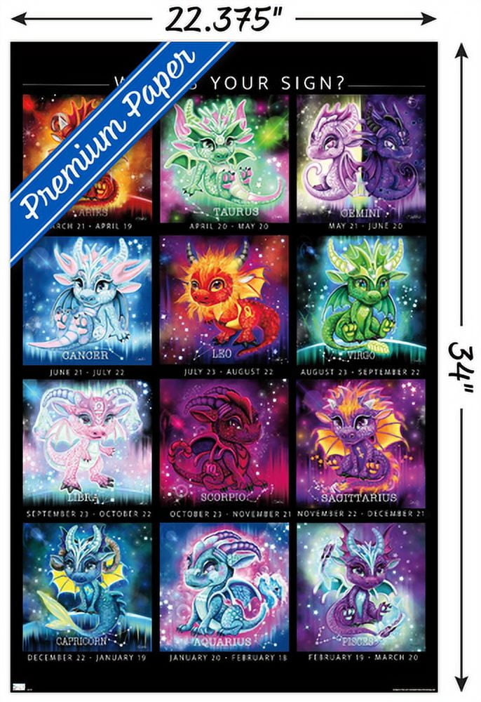 Sheena Pike - The Zodiacs Lil Dragonz Wall Poster, 22.375" x 34"