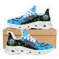 thumbnail image 1 of Zapatos planos con estampado de hierba verde 3D para mujer, zapatillas cómodas con plataforma y cordones, calzado ligero para otoño e invierno, 1 of 6