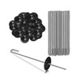 thumbnail image 1 of 50 Packs Solar Panel Guard Clips, Stainless Steel Wire Fence Fasteners Animal Guard Roll Kit For So, 1 of 5