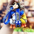 thumbnail image 2 of Duck Keychain Duck Keychain Cartoon Wry Neck Flower Decor Wrist Strap Clear Texture Keys Storage Colorful Shoulder Bag Decoration Car Keyring Car Decor Stuff, 2 of 6