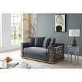 thumbnail image 3 of Glory Furniture Talia G0990A-L Loveseat  Dark GRAY, 3 of 7
