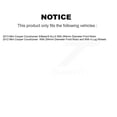 thumbnail image 2 of CMX Front Rear Disc Brake Rotors Kit for Car Mini Cooper Countryman K8-101510, 2 of 8