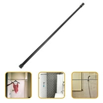 MERRYHAPY Adjustable Black Tension Rod for Shower Curtain and Kitchen Window, Easy to Install and