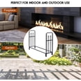 thumbnail image 3 of Étagère à Bois de 4 Pi pour Intérieur et Extérieur, Support de Rangement Robuste pour Bûches de Cheminée, Organisateur, Support Empilable pour Bois, Noir, 3 of 6