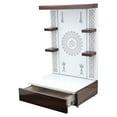 thumbnail image 3 of Customized Wooden Mandir For Home|Temple Home|Pooja Mandir|Wall Hanging & Table Top Home Mandir with LED Lights /Puja Chowki/Mandir For Home, 3 of 6