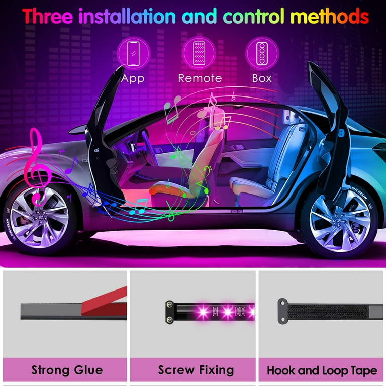  Car Accessories for Women: Interior Car Lights Winzwon Car Led  Lights, Gifts for Men, APP Control Inside Car Decor with USB Port, Music  Sync Color Change Lights for Jeep Truck, 12V 