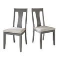 thumbnail image 4 of Castle Place Minimalist Wooden Dining Chair, Set of 2, Grey, 4 of 8