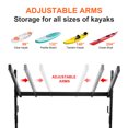 thumbnail image 3 of Kayak Stand & Storage Rack,Kayak Storage Rack with Wheels, Indoor & Outdoor Freestanding Storage for 3 Kayak,Easy Transport & Organization, 3 of 7