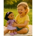 thumbnail image 4 of Linzy Toys Muñeca de trapo de felpa suave Hailey morada de 16 pulgadas para niñas - Adorable compañero de peluche para dormir para niños pequeños Bebés - Linda muñeca de abrazo Muneca De Trapo Para Ni, 4 of 5