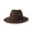 Brown, variant on Kids Girls Boys Vintage Wide Brim Wool Felt Bowler Cap Floppy Fedora Hat
