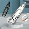 thumbnail image 1 of Nail Clippers Sharp Cuts Large Opening Anti-splash Manicure Tool Professional Pedicure Portable Stainless Steel Hard Nail Toenail Trimmer for Home Use, 1 of 8