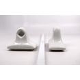 thumbnail image 5 of Tenedos Towel Bar Glazed Ceramic Bathroom Accessory Kit (White), 5 of 5