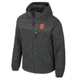 thumbnail image 2 of Men's Colosseum Charcoal Syracuse Orange Nightman Full-Zip Hoodie Puffer Jacket, 2 of 3