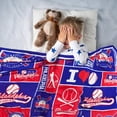 thumbnail image 4 of Baseball Fans Throw Blanket 60 * 50 in, White, 4 of 6