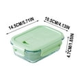 thumbnail image 3 of Glass Bento Box Lunch Container | Microwave-Safe Heat-Resistant Glass Meal Prep Storage | Leakproof Fresh-Keeping Durable Design | Dishwasher-Safe | Portable Food Holder for Work Office Leftovers, 3 of 6