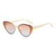 thumbnail image 3 of Pack de 2 gafas de sol estilo ojo de gato, pequeñas, estilo vintage de los 8, protección UV4 Negro+Beige, 3 of 8