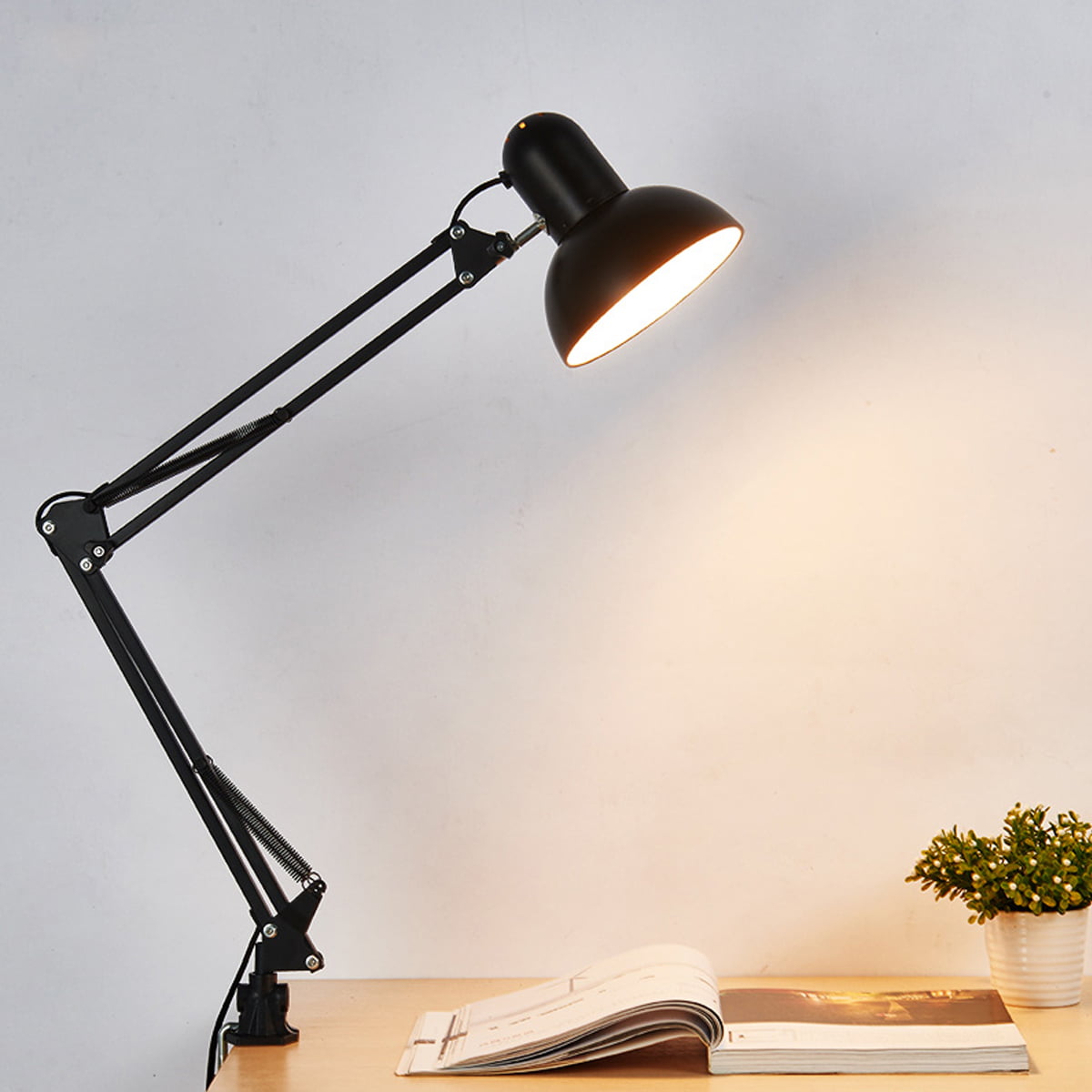Architect Task Lamp, Adjustable Swing Arm Desk Lamp with Clamp, Classic