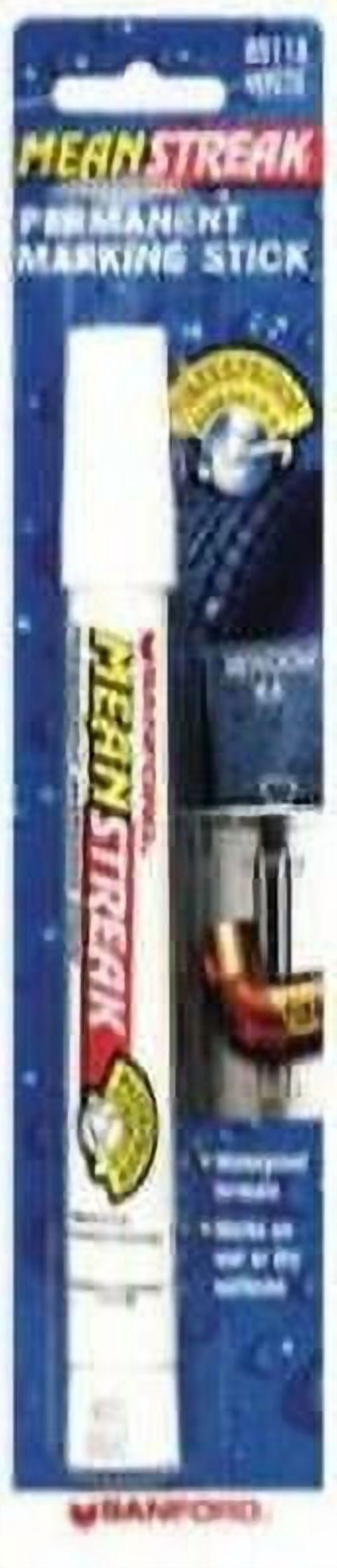1 pc Sharpie Mean Streak White Bold Tip Permanent Marking Stick 1 pk (Pack of 6)