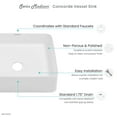 thumbnail image 4 of Concorde Ceramic Square Vessel Sink, 4 of 10