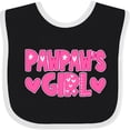 thumbnail image 3 of Inktastic Pawpaw's Girl Girls Baby Bib, 3 of 4