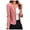 Pink, variant on Xysaqa Women Elegant Slim Fits Double Breasted Blazer Jacket Open Front Cardigan Casual Long Sleeve Work Office Blazer Coat Dress Suit with Roses (S-3XL)