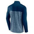 thumbnail image 3 of Men's Fanatics Deep Sea Blue Seattle Kraken Iconic Defender Quarter-Zip Jacket, 3 of 3