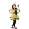 thumbnail image 6 of BOOMNY Toddler Girls Bee Dress Up Funny Stage Performance Outfits for Girl Cute Mesh Tulle Dress Wings Hairband Cozy Kids Clothing, 6 of 7