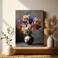 thumbnail image 6 of Iris Flower Still Life Canvas Print Wall Art for Living Room Bedroom Dining Room Hallway Decor, 6 of 8