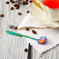thumbnail image 3 of 8 Pieces Flower Spoon Coffee Teaspoon Set Stainless Steel Tableware Creative Sugar Spoon Tea Spoon Stir Bar Spoon Stirring Spoon, 8 Different Patterns, 3 of 7