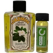 Jasmine Spiritual Oil With 1 Dram Perfume Set / Aceite de Jazmín
