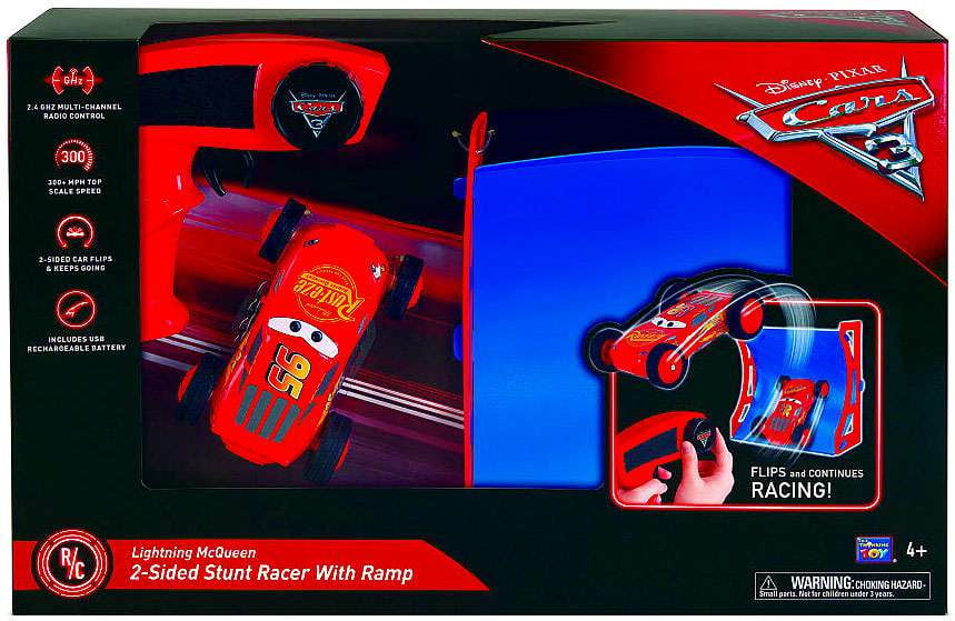 Lightning McQueen 2-Sided Stunt Racer 