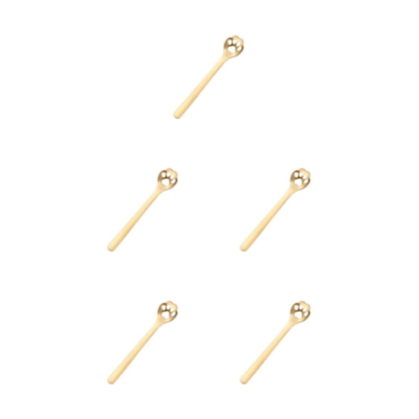 Billuyoard Accesorios de té esenciales Cuchara de té de acero inoxidable 304 para té y azúcar Cuchara de acero inoxidable exquisita y Type2 NO2