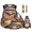 American Flag Eagle Cross, variant on Xixirimido Horses Black 6Pcs Matching School Supplies Set - Backpack Lunch Bag Pencil Case Water Bottle Sleeve Keychin Bookmark, Multi Pocket Kids Teens Bookbag