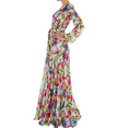 thumbnail image 4 of Tempura Women' s Boho Maxi Dress Tropical Floral Sundress Long Sleeve Loose Dresses Beach Dress, 4 of 5