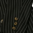thumbnail image 7 of Men'S Suits 2-Piece Set Vintage Bold Pinstripe Suits Double Breasted Peak Lapel Striped Tuxedo Jacket Suit Wedding Suits Slim Fit Daily Business Suits, 7 of 7