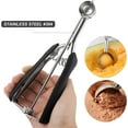 thumbnail image 3 of Small Cookie Scoop Set - Include TSP Cookie Dough Scoops Ice Cream Scoopers Stainless Steel Cookies Scoops for Baking Good Soft Grips Quick Trigger Release, 3 of 9