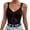 Black, variant on Ticikt Womens Floral Lace Bodysuit Tops V Neck Bodysuits Elegant Puffy Sleeveless T Shirts Outfits,Color:Black,L
