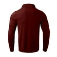 thumbnail image 3 of SAATLERI Mens Knit Polo Shirt Quarter Zip Polo Sweater Long Sleeve Textured Pullover Sweaters Casual Warm Shirts, 3 of 4
