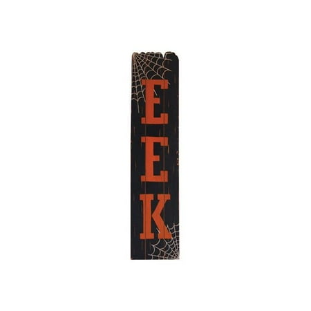 Celebrations 9471962 Eek Standing Wood Decor Halloween Decoration