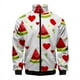 thumbnail image 4 of Chaqueta con cremallera y estampado 3D de frutas divertidas, chaquetas de manga larga para hombres y mujeres, ropa de moda con cuello alto, sudaderas casuales para hombres, abrigos para hombres, 4 of 5