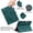 Darkgreen, variant on TECH CIRCLE Case for Amazon Fire HD 8 2018/2017/2016,PU Leather Folio With shockproof kickstand Case for Amazon Fire HD 8 (8th/7th/6th Generation) 8.0 inch,Darkblue