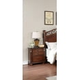 thumbnail image 3 of Royal Classic Traditional Cal King Bed Dresser Mirror Nightstand Wooden Brown Finish 4pc Set Bedroom Furniture Tufted Headboard, 3 of 6
