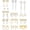 White, variant on Bow Earrings for Women Classic Ribbon Bow Stud Earrings for Women Bow Dangle Earrings Set[j4633]