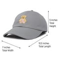 thumbnail image 4 of DALIX Toddler Cute Teddy Bear Hat Cotton Baseball Cap in Gray, 4 of 7
