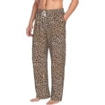 thumbnail image 2 of Uemuo Leopard Print-2 Pattern Men's Wide Leg Palazzo Lounge Pants with Pockets Light Weight Loose Comfy Casual Pajama Pants-XX-Large, 2 of 9