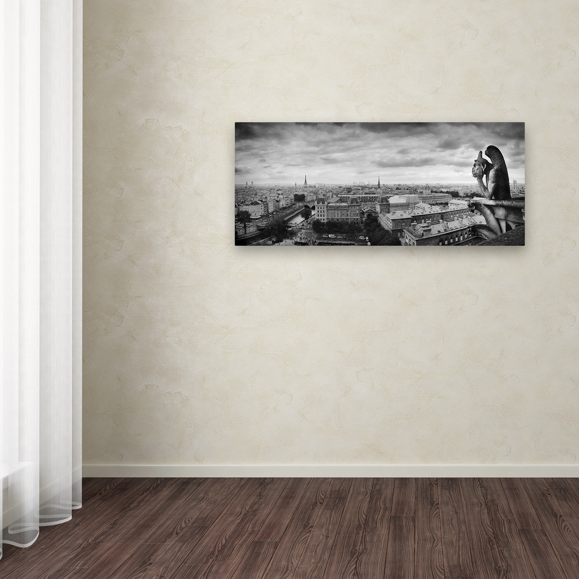 Trademark Fine Art "Boring in Paris" Canvas Art by Moises Levy