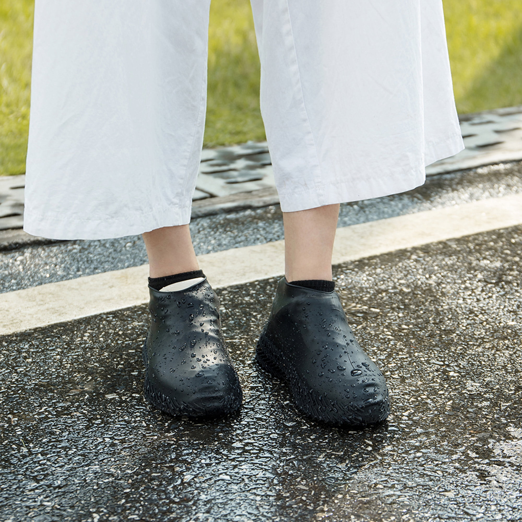 Reusable Silicone Waterproof Shoe Covers NonSlip Shoe Covers Shoe