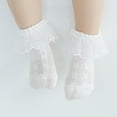 thumbnail image 5 of LYMAYTER 4 Pack Summer Socks for Toddler Baby Girl Ruffle Socks Soft Breathable Cotton Socks 0-8Y, 5 of 7