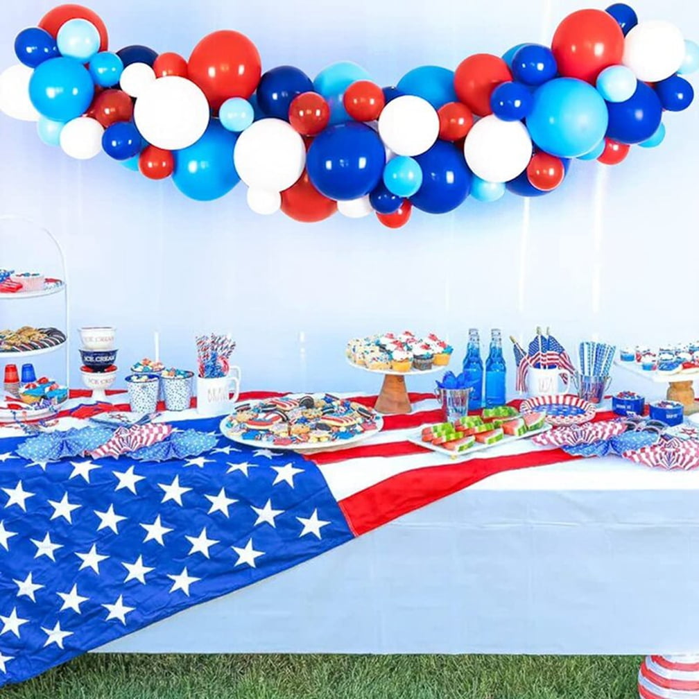 4th of July Decorations,BAGERLY Fourth of July Party Supplies Navy Blue Red  White Deco Balloon Table…See more 4th of July Decorations,BAGERLY Fourth