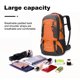 thumbnail image 4 of Toystoory de 60L para acampar al aire libre, mochilas de gran capacidad, para escalada, viaje de pesca, bolsa ligera plegable Ropa Deportiva, Zapatos Rojo naranja, 4 of 6